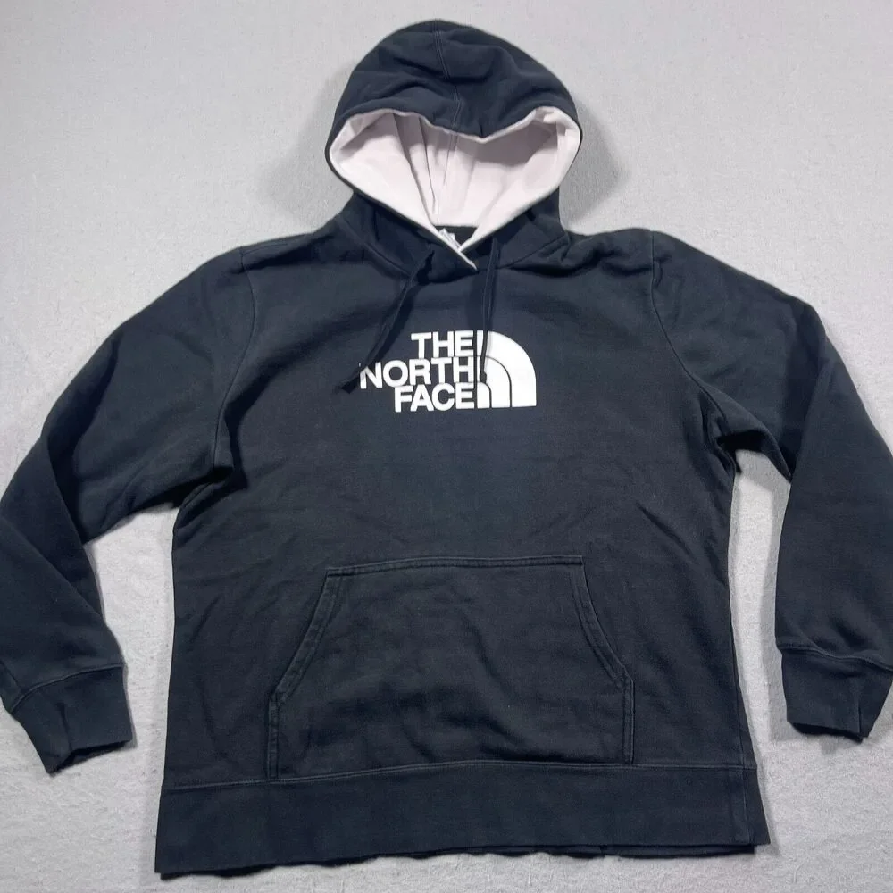 The North Face Hoodie Men L Black Pullover Standard‎ Fit Outdoor Casual Logo